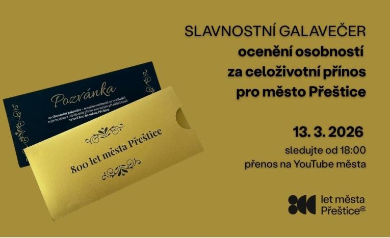 galavečer - ocenění přeštických osobností