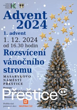 Advent  2024 Rozsvícení vánočního stromu 