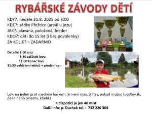 rybarske zavody deti 2025